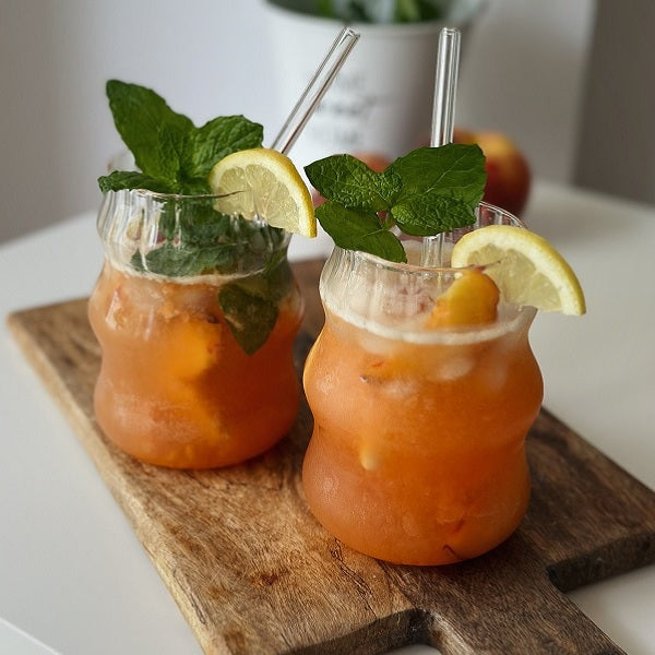 domowa lemoniada brzoskwiniowa “Peach Fizz” - zdjęcie