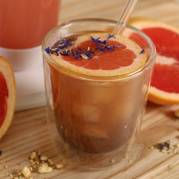 Wariacja na temat espresso romano i tonic espresso – kawa mrożona z grapefruitem