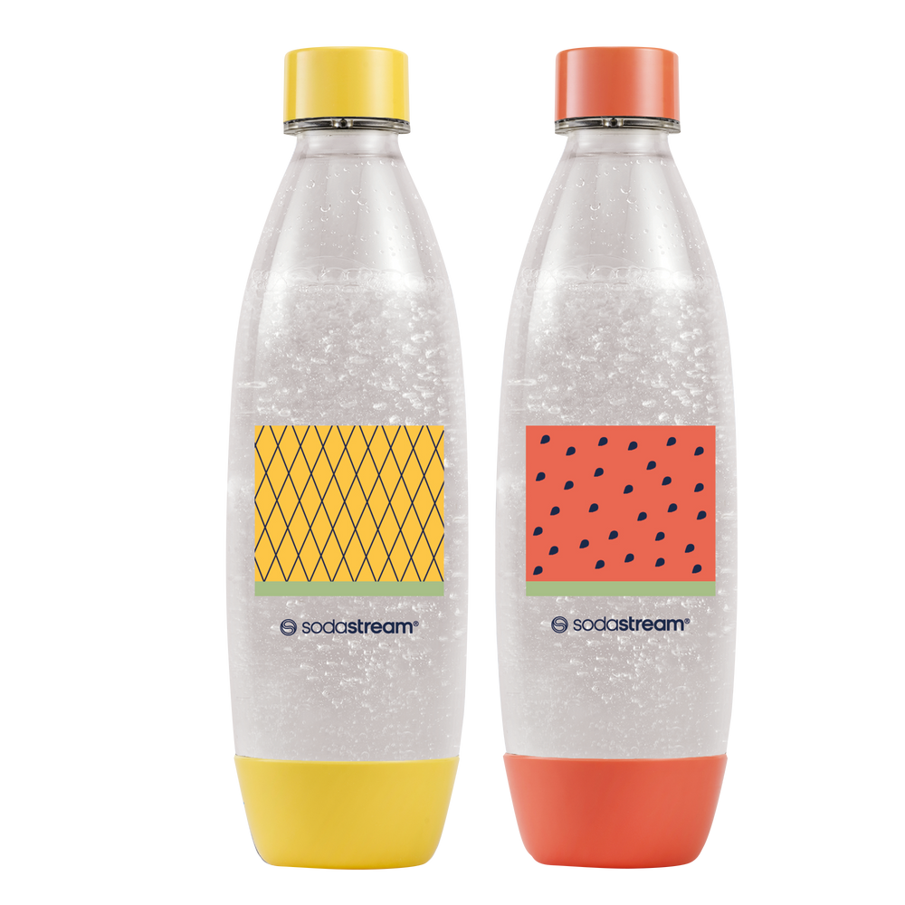 Butelki Fuse Water Pomelo, Dwupak, 1L