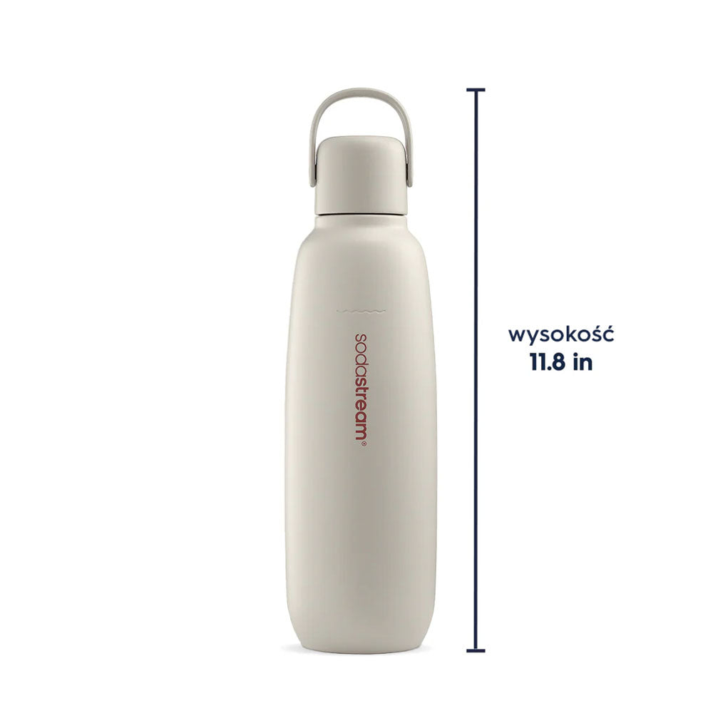 Butelka termiczna Fizz&Go, Beżowa, 0,9L