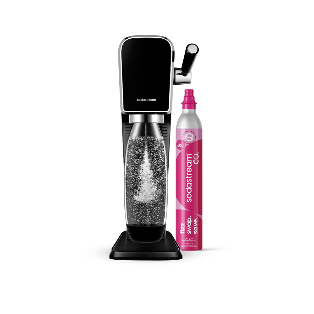 sodastream art saturator czarny starter pack