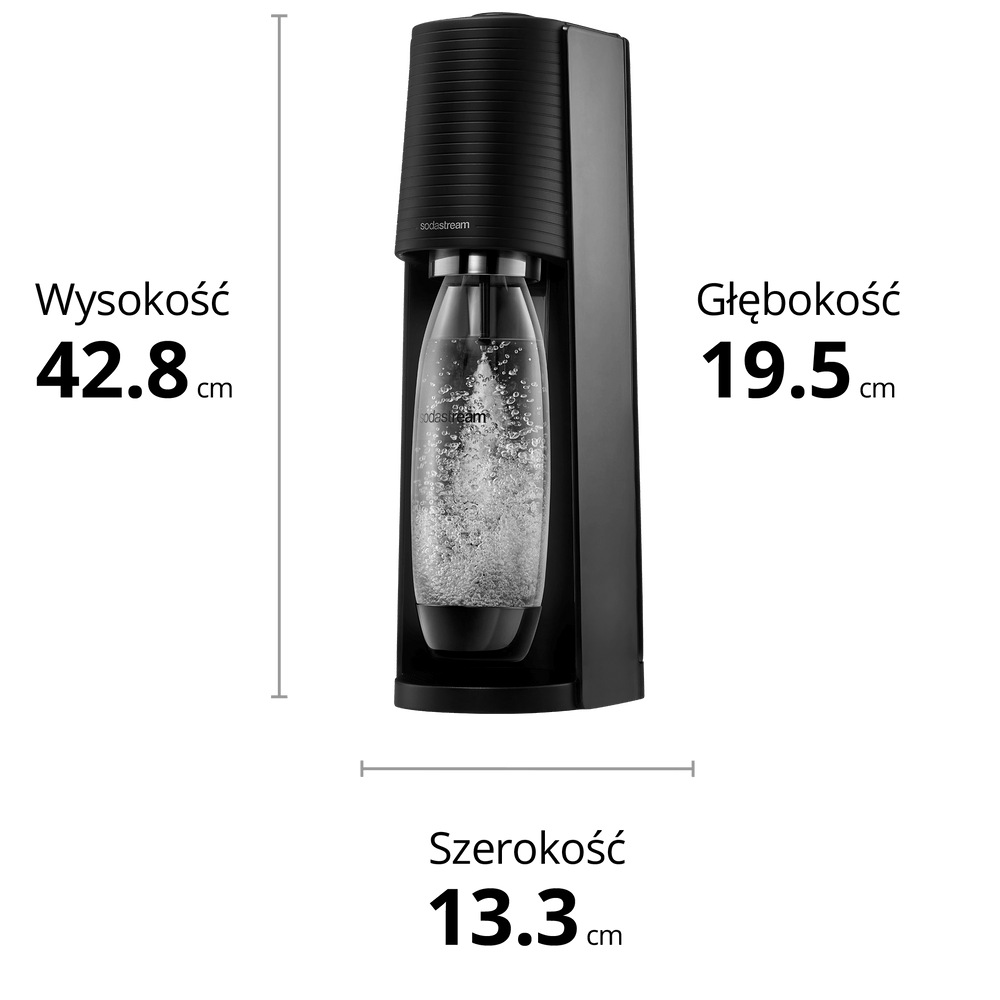 SodaStream Terra Sparkling Water Maker Bundle (Black), with CO2, DWS  Bottles, and Bubly Drops Flavors