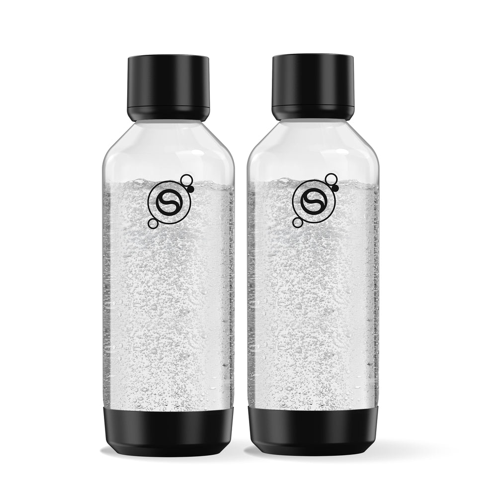 Butelki Fresh, Czarne, 1L – Zestaw 2 szt (Część zestawu) – 1
