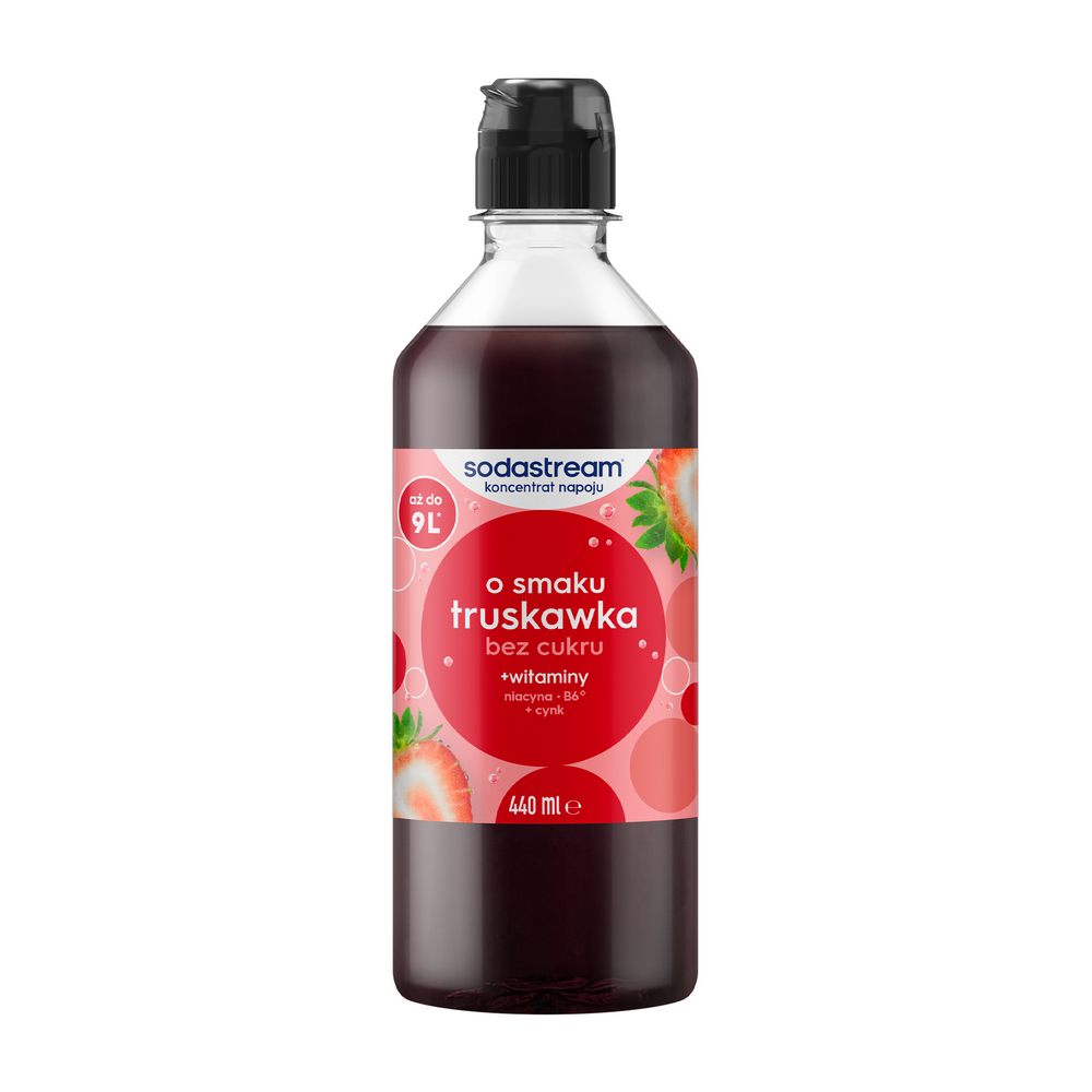 Syrop Truskawka bez cukru, 440ml – 1
