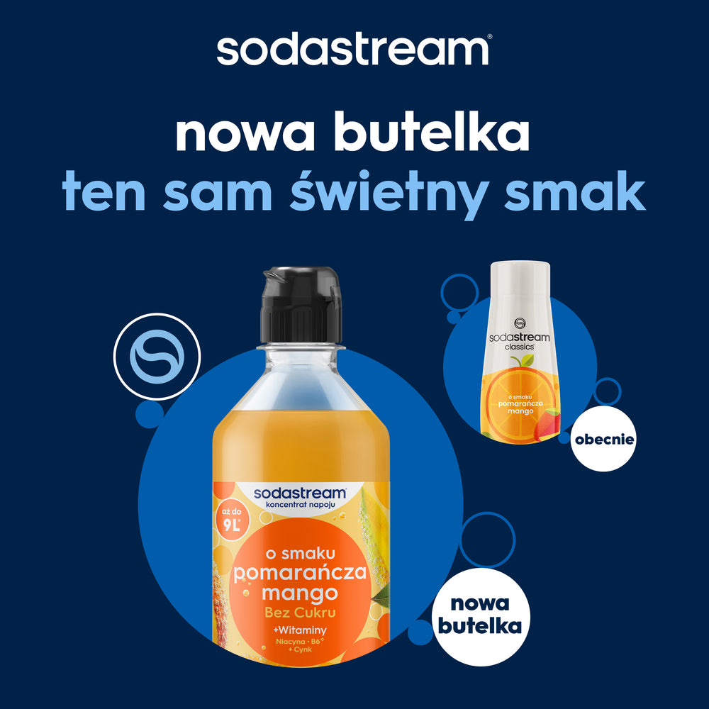 Syrop Pomarańcza Mango bez cukru, 440ml